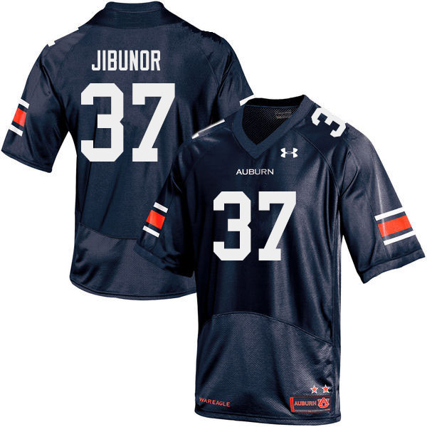 Auburn Tigers Men's Richard Jibunor #37 Navy Under Armour Stitched College 2019 NCAA Authentic Football Jersey YEV1874AL